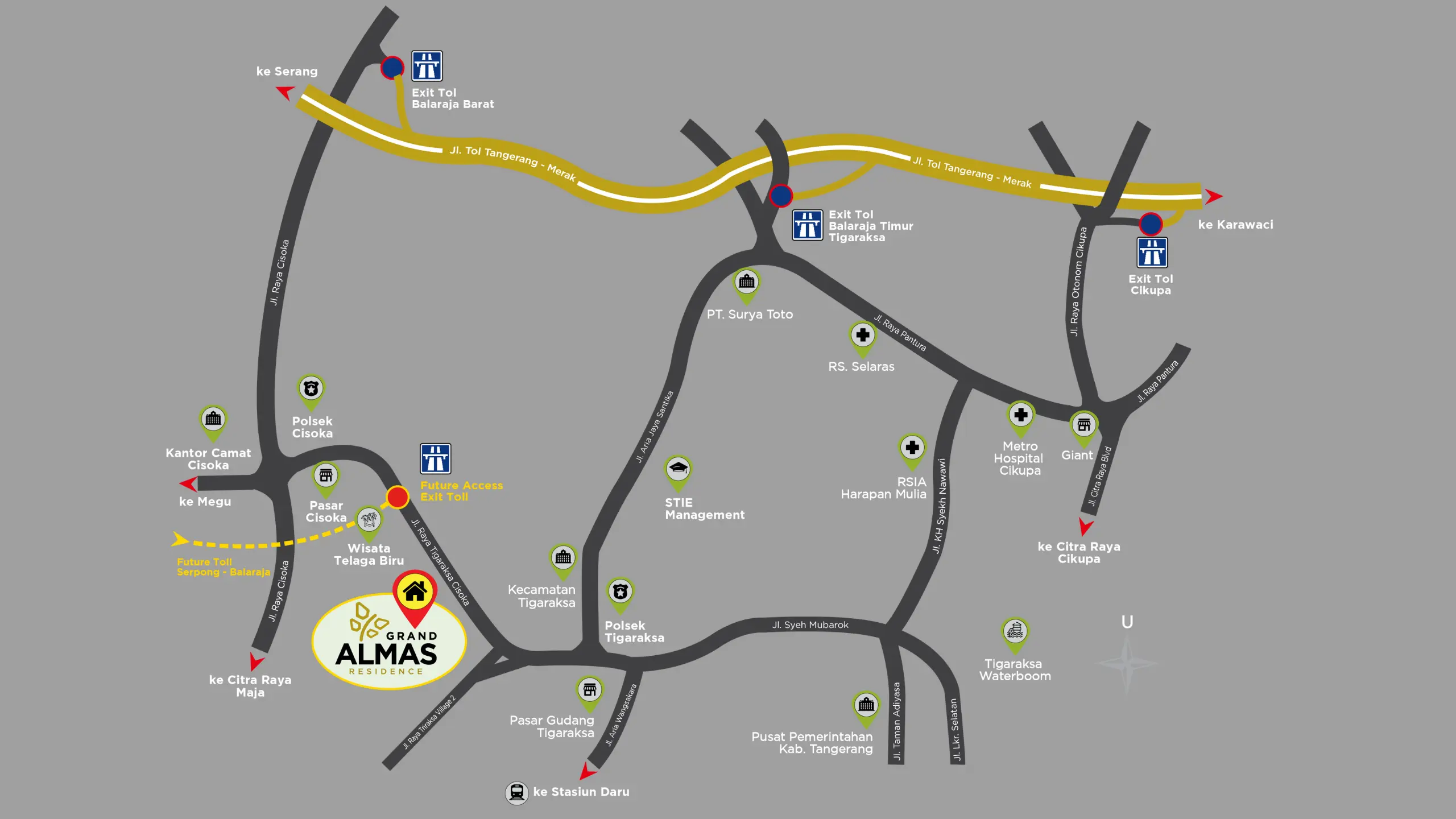 Peta Grand Almas Residence