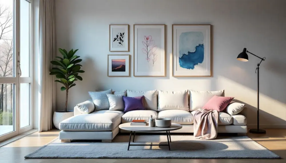 Inspirasi hiasan dinding ruang tamu minimalis modern