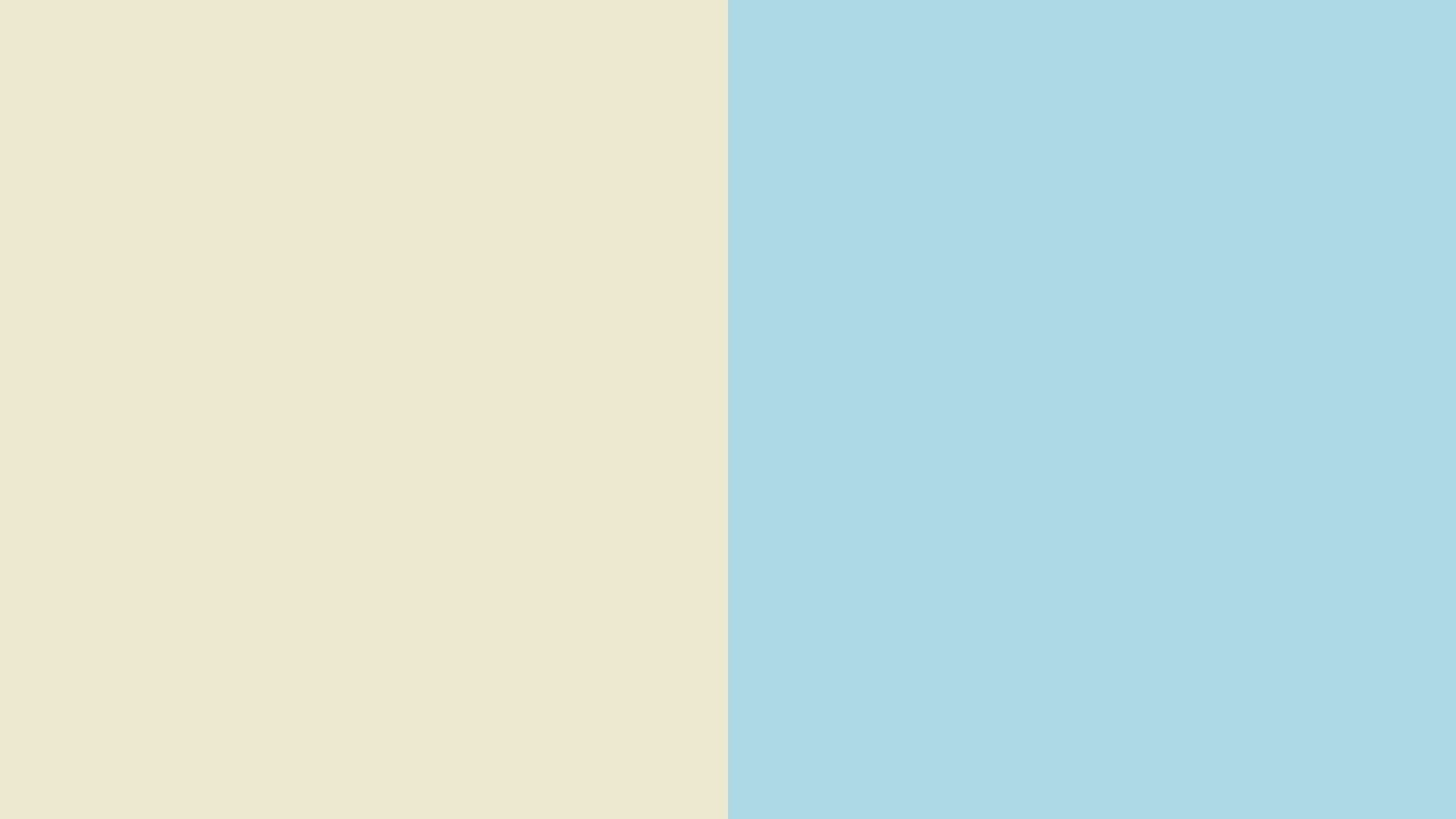 Kombinasi warna beige dan biru langit