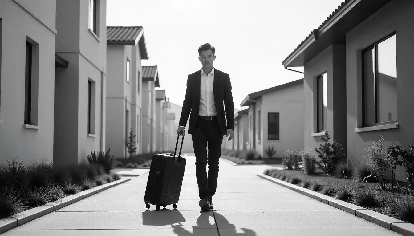 Seorang karyawan swasta gen z sedang mencari rumah dengan skema rent to own