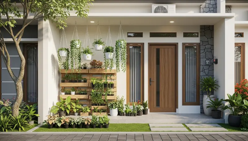 Contoh ide taman di rumah minimalis dengan lahan terbatas