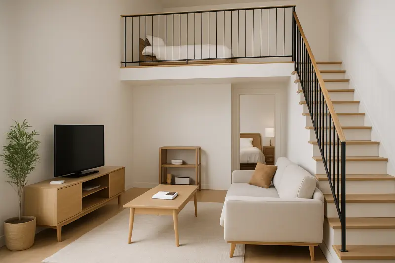 Tampilan interior senada agar terlihat clean minimalis